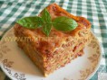 Lasagne s masem a smetanou